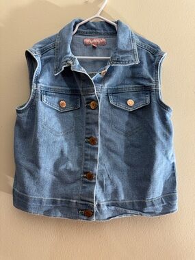 BCBGirls Denim Sleeveless Vest Size 8